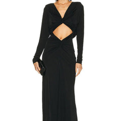 Lainie Cutout Long Sleeves Maxi Dress