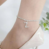 Belle Letter Print Anklet