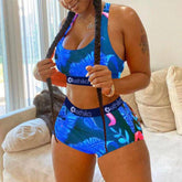 Iyana Allover Print Sports Set