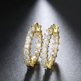 Yazmin Huggie Zircon Earrings