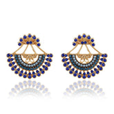 Laureen Colorful Sector Drop Earrings