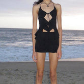 Anabel Halter Neck Solid Cami Top