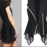 Jaylene Ruffle Trim Vest