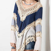 Amara Loose Bohemian Patchwork Blouse