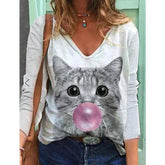 Kaylie Printed Long Sleeve Top