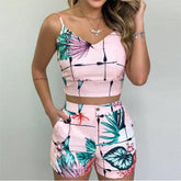Rosemary Allover Print Shorts Set