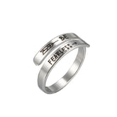 Jeane Imprinted Stainless Ring