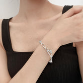 Stone irrgular pendant bracelet