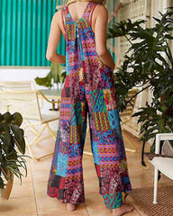 Suspender Wide Leg Overall Loose Bib Overalls Summer Boho Baggy Jumpsuits