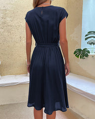 Sleeveless Party Dress Elegant Elegant Sundresses Fashion A Line Tunic Dress Pleated Dress