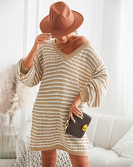 Striped Sweater Dress