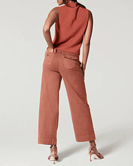 Stretch High Waist Casual High Waist Tummy Control Straight Pants