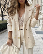 Shawl Collar Elegant Loosen Daily Long Sleeve Coat