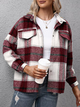 Thickened Long-sleeved Plaid Loose Casual Jacket