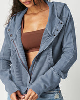 Long Sleeve Loose Slouchy Zip Hoodie Jacket