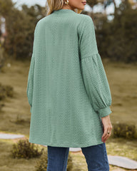 Solid Knit Soft Long Sleeve Open Front Lightweight Knit Cardigans