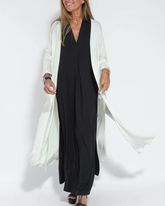 Women Casual Solid Color Slit Cardigan