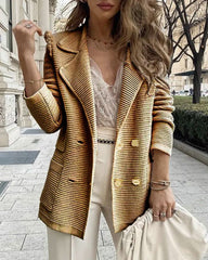 Shawl Collar Elegant Loosen Daily Long Sleeve Coat