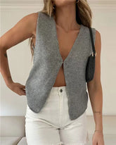 Summer Knitted Crop Top Vest Bandeau Crochet Tank Tops