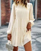 Halter Neck Summer Beach Dresses Solid Flowy Tiered Short Dress