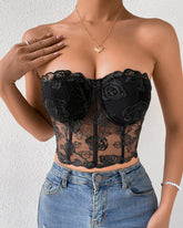 Floral Lace Corset Top