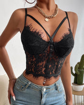 Lace Hollow Out Vest