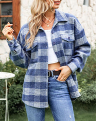 Shirt Jackets Button Down Long Sleeve Collared Shacket Coats