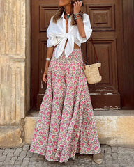 Boho Maxi Skirt Casual A Line Long Skirt
