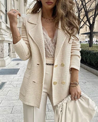 Shawl Collar Elegant Loosen Daily Long Sleeve Coat