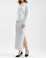 Casual Loose Fashion Long Skirt Two-piece Set