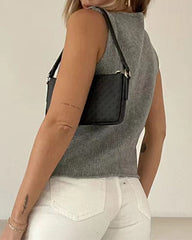 Summer Knitted Crop Top Vest Bandeau Crochet Tank Tops