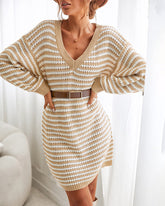 Striped Sweater Dress
