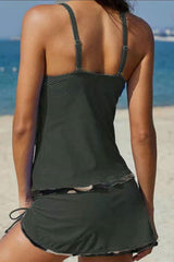 Camouflage Cool Drawstring Tankini