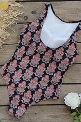 Banana & Leopard Print Classic One Piece Swimwear