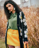 Floral Button Down Longline Cardigan