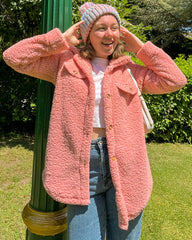 Button Down Winter Warm Brushed Jacket