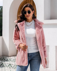 Teddy Bear Coat Fake Fur Brown Fur Coat