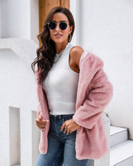 Teddy Bear Coat Fake Fur Brown Fur Coat