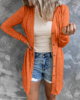 Knitted Plain Classic Shirt Collar Regular Sweater Cardigans