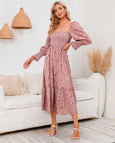 Long Sleeve V Neck Knitted Pencil Dress Jumper Long Dress