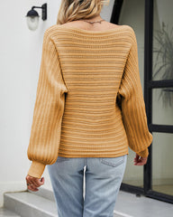 Solid Color Long Sleeve Off Shoulder Tunic Sweaters