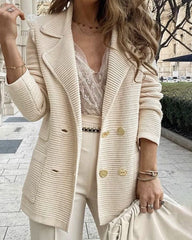 Shawl Collar Elegant Loosen Daily Long Sleeve Coat