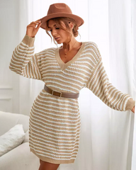 Striped Sweater Dress