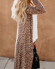 Long Sleeve Open Front Knit Cardigan Sweater