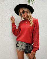 Long Sleeve Knit Pullover Sweater
