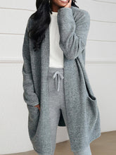 Long Patch Pocket Sweater Cardigan Coat