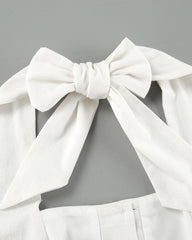 Halter Sleeveless Breasted Elegant Midi Dress