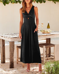 Casual Sleeveless Hollows High Waist Bodysuit Spaghetti Strap Loose Jumpsuit Overalls