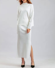 Casual Loose Fashion Long Skirt Two-piece Set