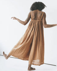 Casual Solid Color Sleeveless Jumpsuit